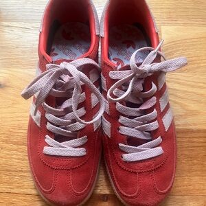 Adidas Red and Pink Handball Spezial Sneakers, size 6